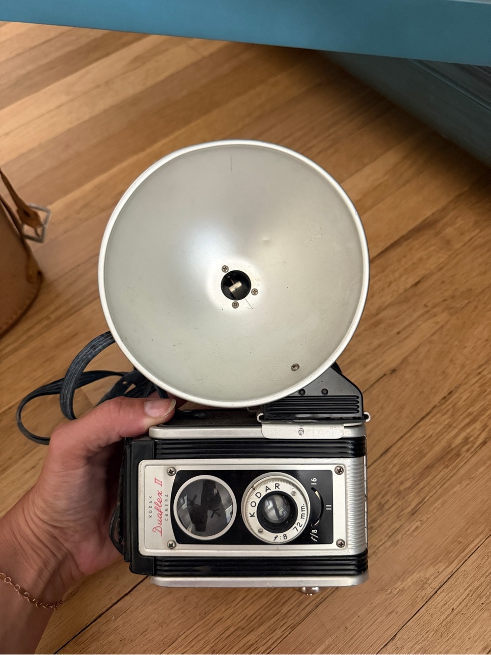 Kodak Black and Silver Twin-Lens Flash Camera